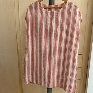 bryn Walker Striped Red and Cream Tunic